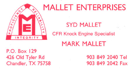 Octane Engine Rebuilders, Syd & Mark Mallet