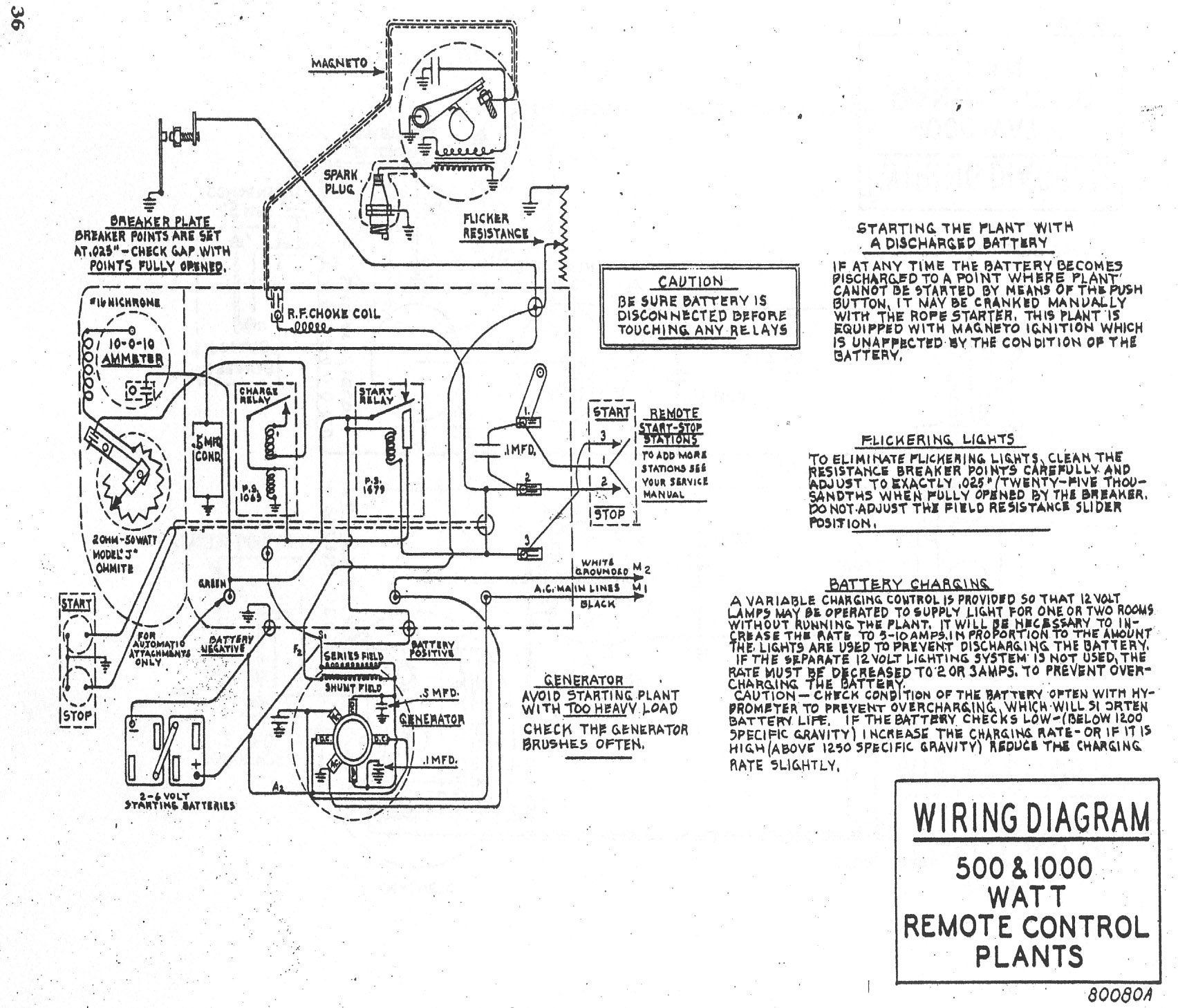 Fairbanks Morse 1 KW Light Plant Manual garage rv wiring diagrams 